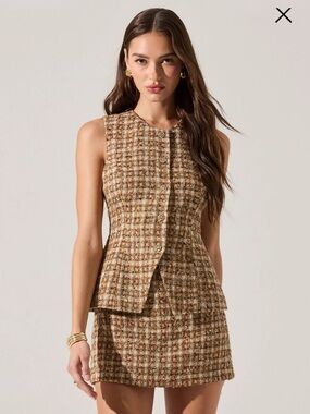 Dilone Tweed Vest Mini Dress
Astr the Label
